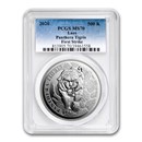 2020 Laos 1 oz Silver Tiger: Panthera Tigris MS-70 PCGS (FS) 2020 Laos 1 oz Silver Tiger: Panthera Tigris MS-70 PCGS (FS)